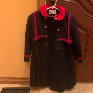 Girls dress coat with hat